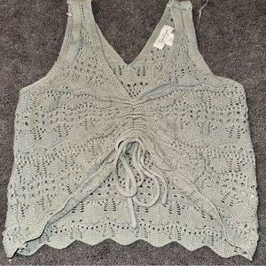 Jessica Simpson- crop knit tank top - small -